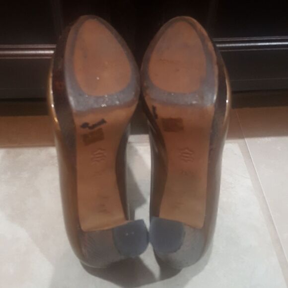 DONALD PLINER Patent & Snakeskin Heels- Size 7 1/2‎ - Picture 7 of 7